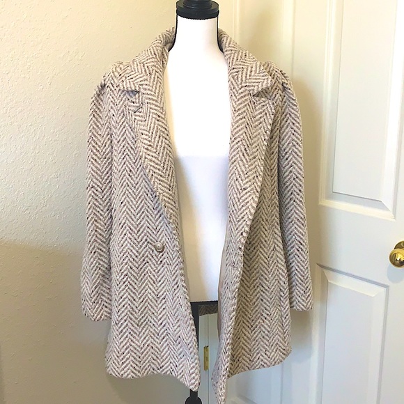 Vintage 80’s Mervyn’s TJW herringbone Jacket - Picture 2 of 9